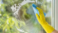 Jeg brygger en kop te og vasker mine vinduer til ferien. De bliver dobbelt så rene som med flydende rengøringsmiddel, og huset dufter som et hotel.